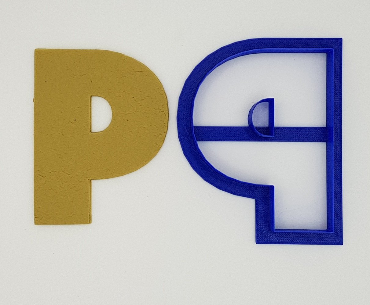 Chunky Alphabet Letter P 9.5cm Cookie Cutter