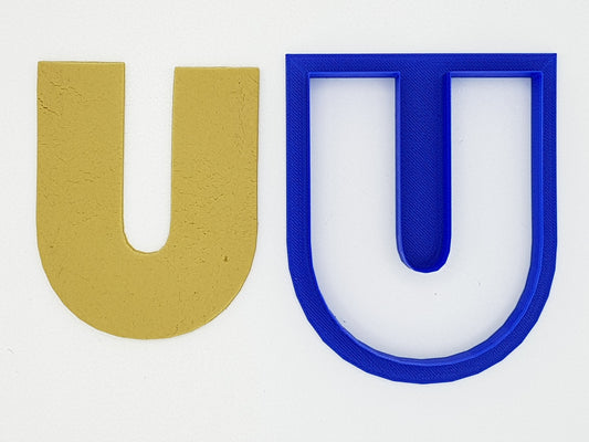 Chunky Alphabet Letter U 9.5cm Cookie Cutter