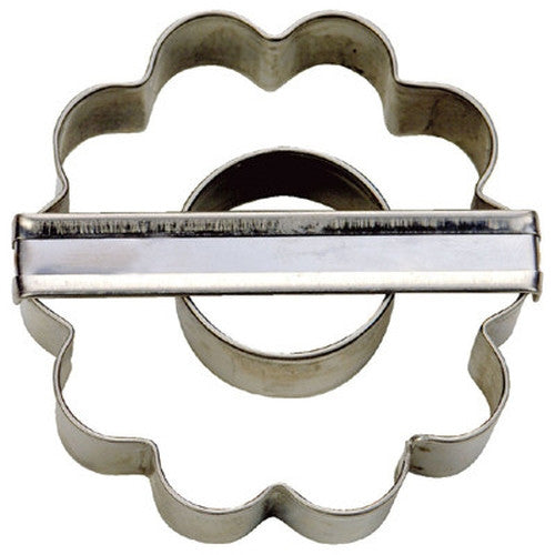 Crinkle Cut Double Ring Cookie Cutter-Cookie Cutter Shop Australia