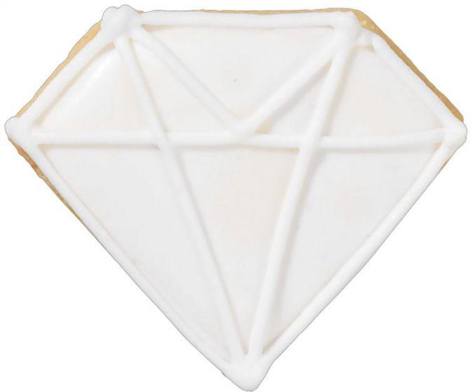 Small Diamond With Internal Detail 4.5cm Cookie Cutter-Cookie Cutter Shop Australia