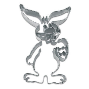 Easter Bunny with Egg 10cm Cookie Cutter-Cookie Cutter Shop Australia