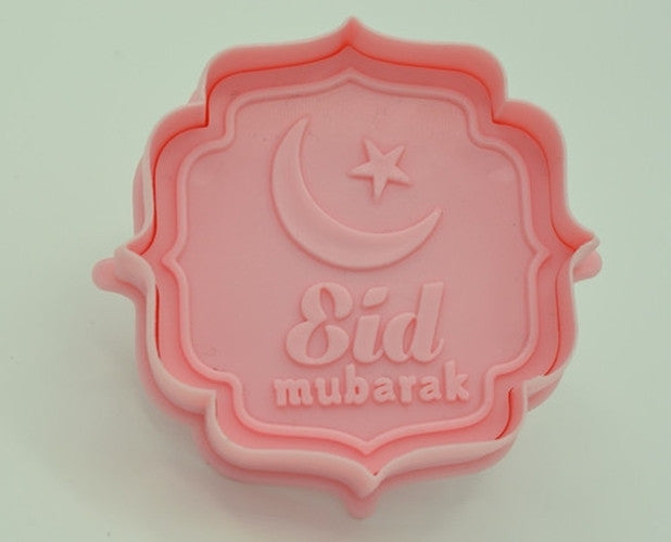 Eid Mubarak Plastic Plunger Cutter-Cookie Cutter Shop Australia