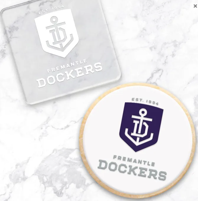 Fremantle Dockers AFL Fondant Debosser | Cookie Cutter Shop Australia