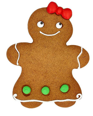 Gingerbread Girl Cookie Cutter with Embossed Detail