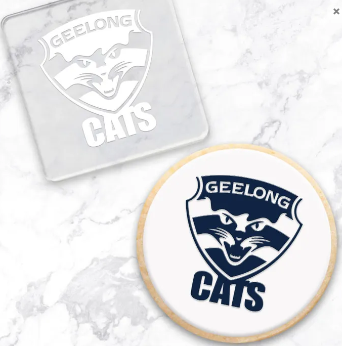 Geelong Cats AFL Fondant Debosser | Cookie Cutter Shop Australia