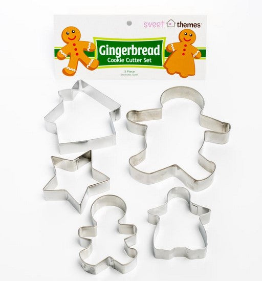 Gingerbread Cookie Cutter Set 5 Pieces | Cookie Cutter Shop Australia