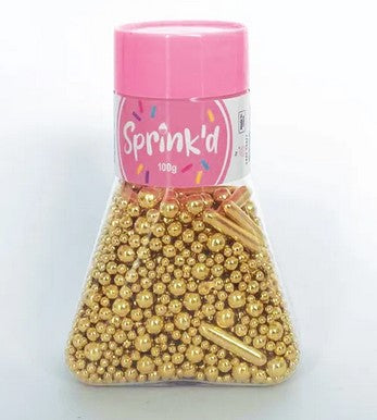 Sprink'd Gold Metallic Sprinkle Mix