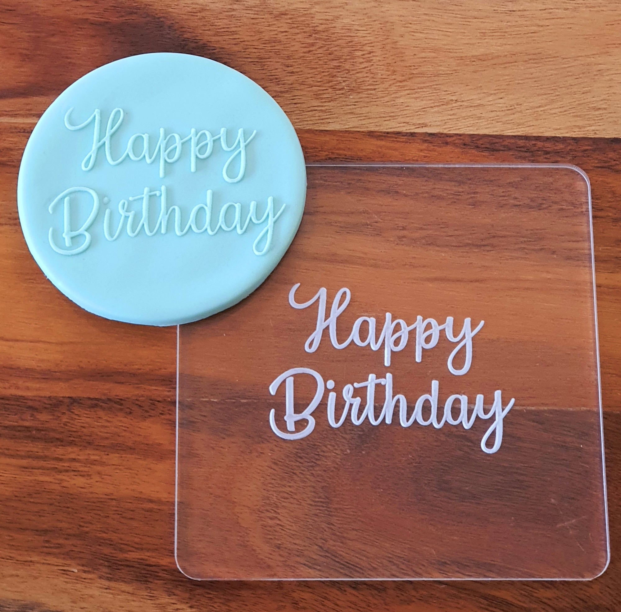 Happy Birthday Fondant Debosser | Cookie Cutter Shop Australia