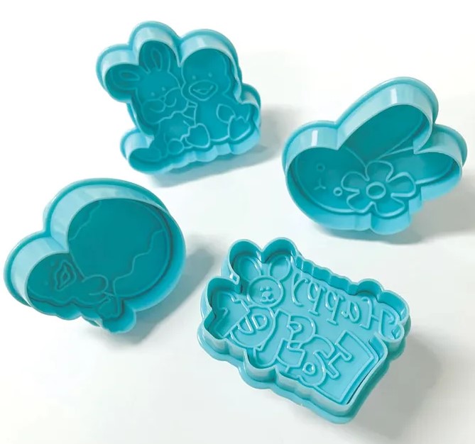 Happy Easter Plunger Cookie Cutter Set