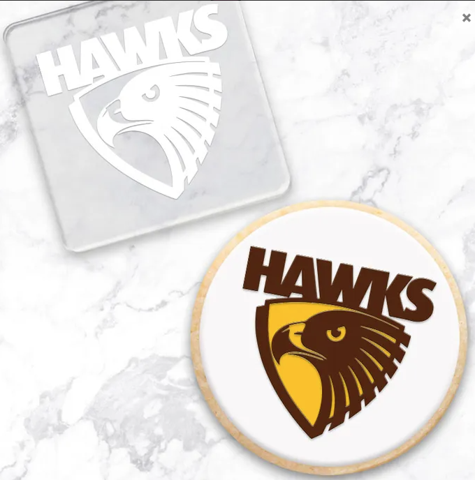 Hawthorn Hawks AFL Fondant Debosser | Cookie Cutter Shop Australia