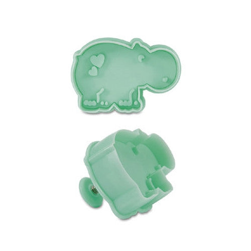 Hippopotamus Plastic Embossed 6cm Cookie Cutter-Cookie Cutter Shop Australia