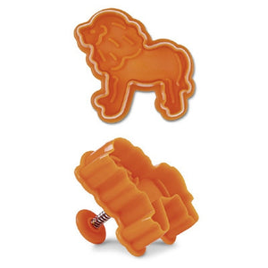 Lion Plastic Embossed Cookie Cutter-Cookie Cutter Shop Australia