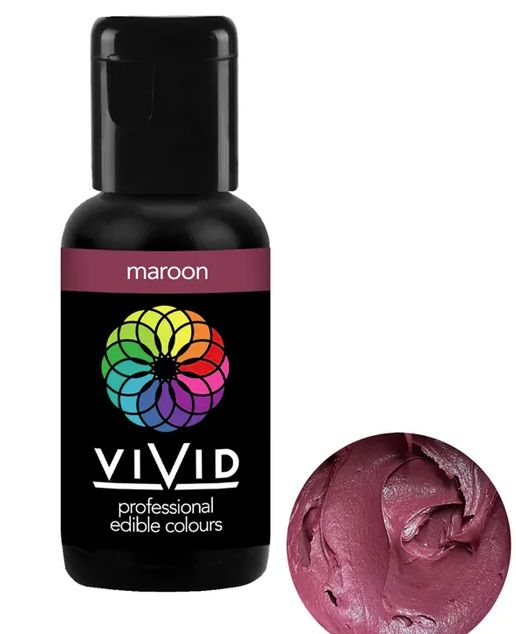 VIVID Maroon Gel Food Colour