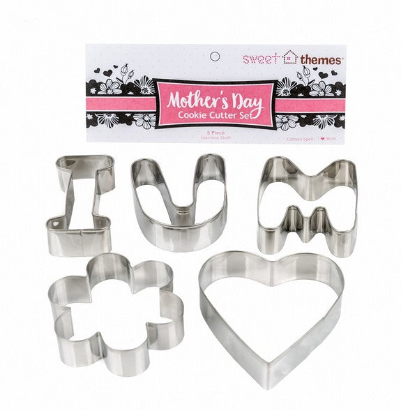 Mothers Day Cookie Cutter Set 5 Pieces | Cookie Cutter Shop Australia