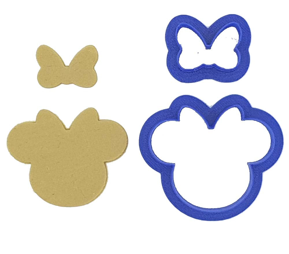 Mouse Face With Bow Cookie Cutter | Cookie Cutter Shop Australia