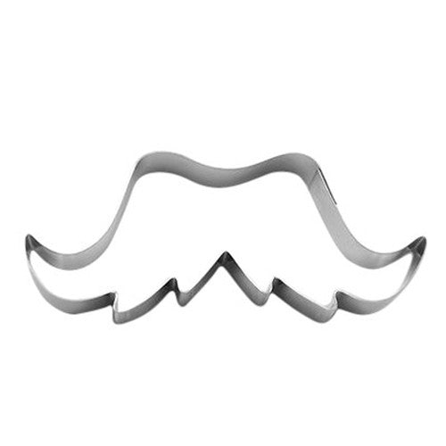 Scruffy Moustache 10cm Cookie Cutter-Cookie Cutter Shop Australia