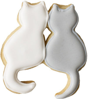 Pair of Cats 9cm Cookie Cutter-Cookie Cutter Shop Australia