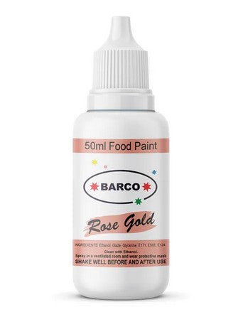 Barco Quick Dry Rose Gold Food Paint | Cookie Cutter Shop Australia