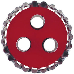 Round Crinkled Demountable Linzer with 3 large Circles | Cookie Cutter Shop Australia