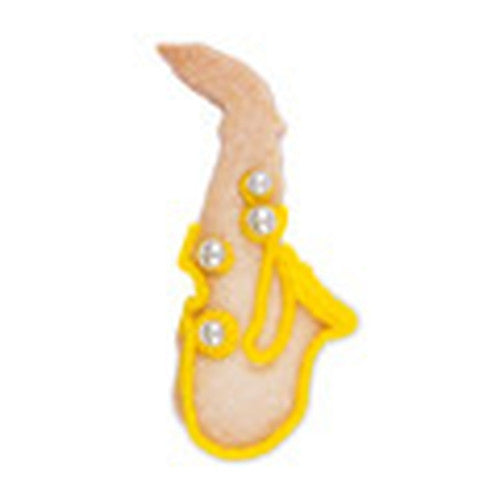 Saxophone with Embossed Detail 6cm Cookie Cutter-Cookie Cutter Shop Australia