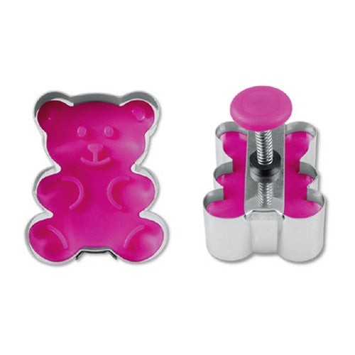 Teddy Bear Stamp and Cookie Cutter 3.8cm-Cookie Cutter Shop Australia