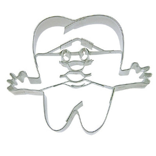 Tooth with Face Cookie Cutter-Cookie Cutter Shop Australia