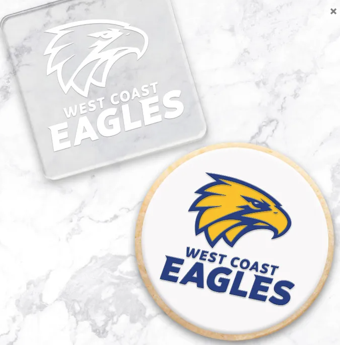 West Coast Eagles AFL Fondant Debosser | Cookie Cutter Shop Australia