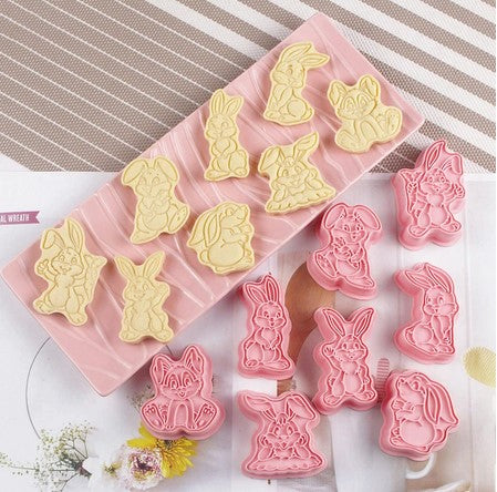 Easter Rabbit Cookie Cutter & Stamp Set