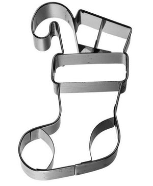 Christmas Stocking Cookie Cutter with Embossed Detail | Cookie Cutter Shop Australia