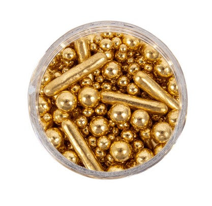 Bubble & Bounce Gold Shiny Sprinkle Mix