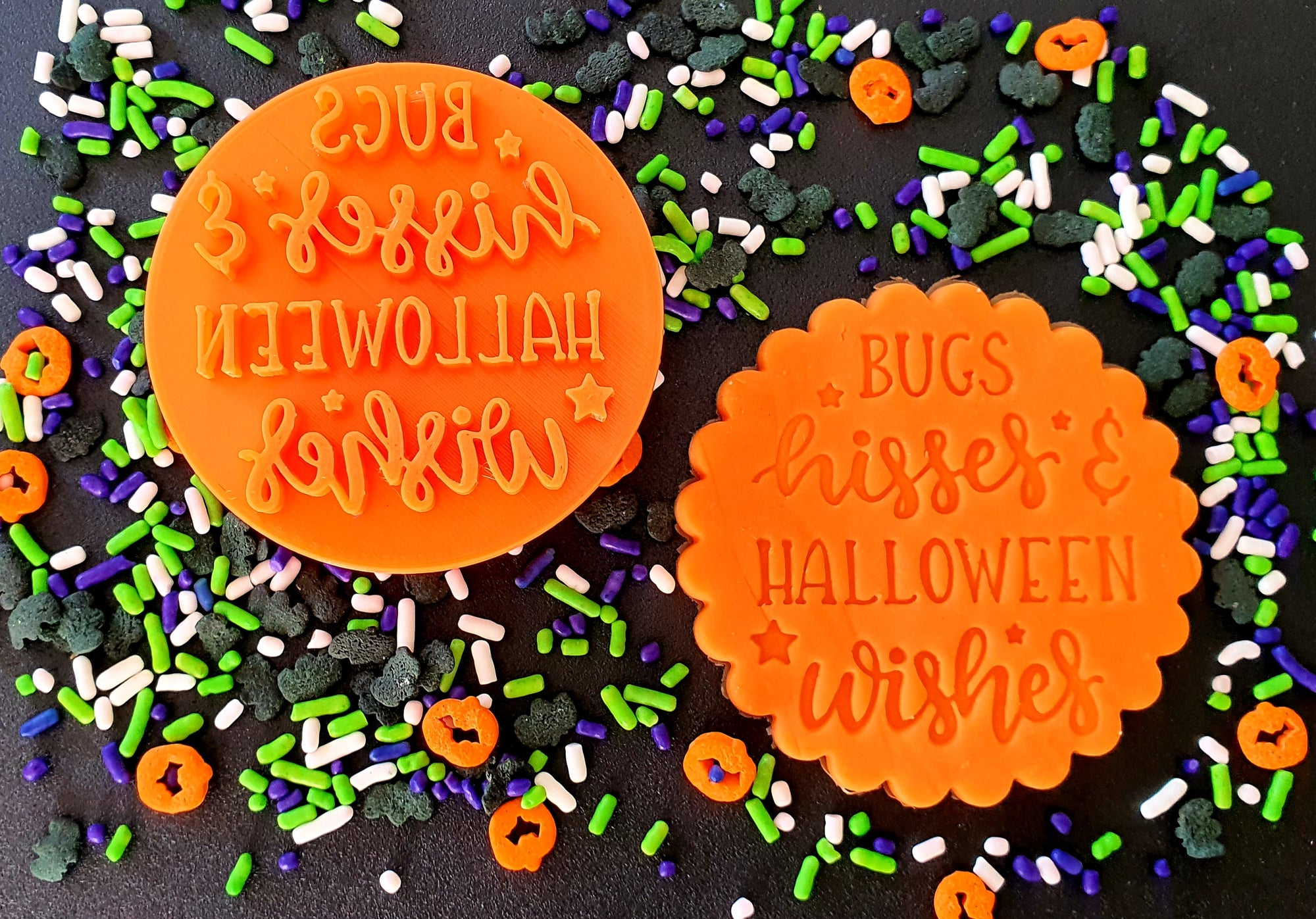 Halloween Fondant Embosser 'Bugs, Hisses & Halloween Wishes'