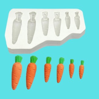 Assorted Carrots Silicone Mould | Cookie Cutter Shop Australia
