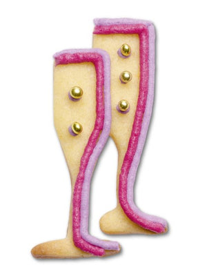 Champagne Glasses Cookie Cutter 6cm