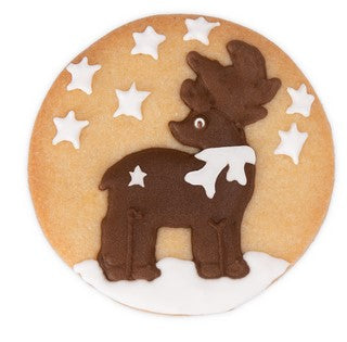Christmas Reindeer Cooker Cutter Stamp and Ejector | Cookie Cutter Shop Australia