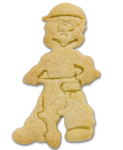 Construction Worker Cookie Cutter with Embossed Detail