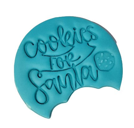 Christmas Fondant Embosser Cookies for Santa