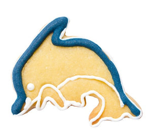Dolphin Cookie Cutter with Embossed Detail Small