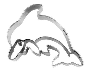 Dolphin Cookie Cutter with Embossed Detail Small