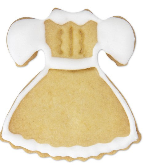 Dress Cookie Cutter Stamper with Ejector 5cm
