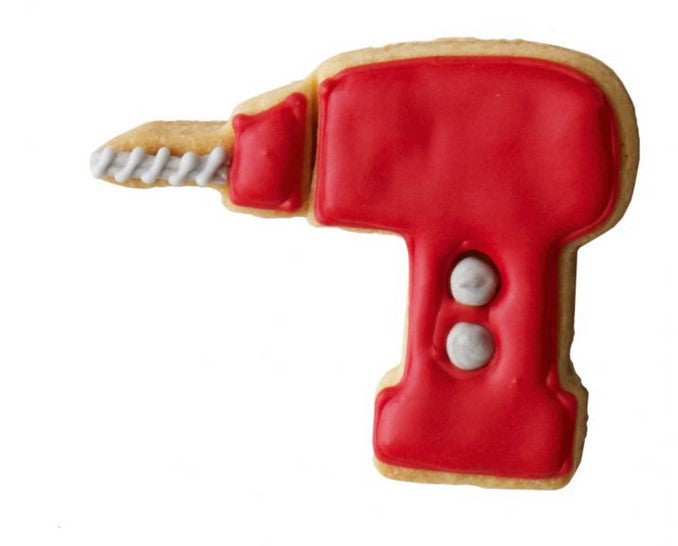Power Drill Cookie Cutter with Embossed Detail