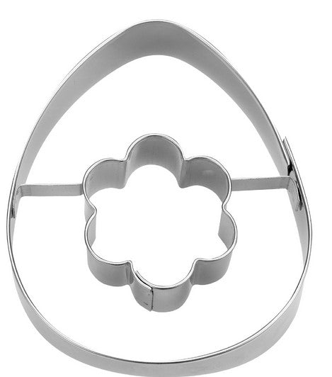 Egg Cookie Cutter with Flower Cut Out