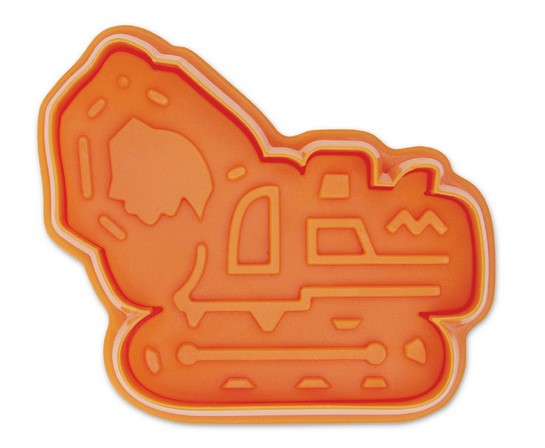 Excavator Cookie Cutter Stamper with Ejector