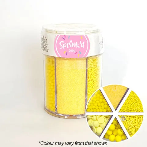 Sprink'd 6 Cavity Jar Yellow