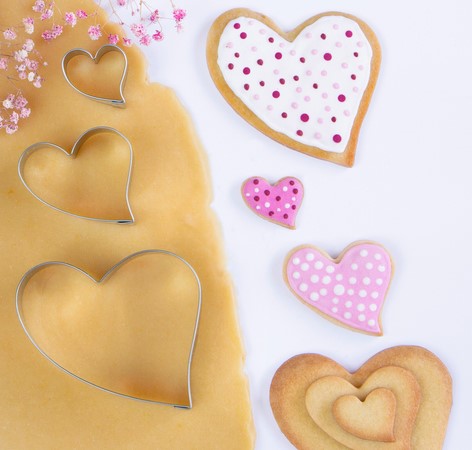 Heart Folk Style Set of 3 Cookie Cutters 3, 6 & 9cm | Cookie Cutter Shop Australia