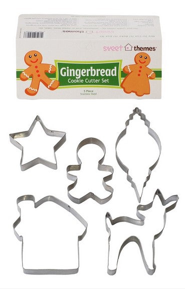 Christmas Gingerbread Cookie Cutter Set 5 Piece | Cookie Cutter Shop Australia