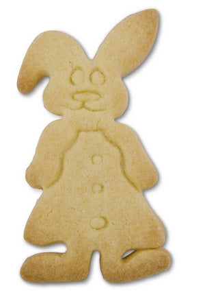Girl Rabbit Cookie Cutter with Embossed Detail