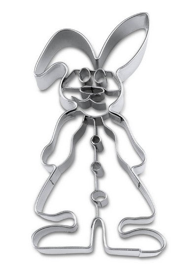 Girl Rabbit Cookie Cutter with Embossed Detail