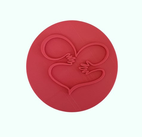 Hands & Heart Fondant Embosser | Cookie Cutter Shop Australia