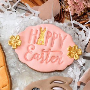 Easter Fondant  Embosser 'Happy Easter' with Bunny | Cookie Cutter Shop Australia