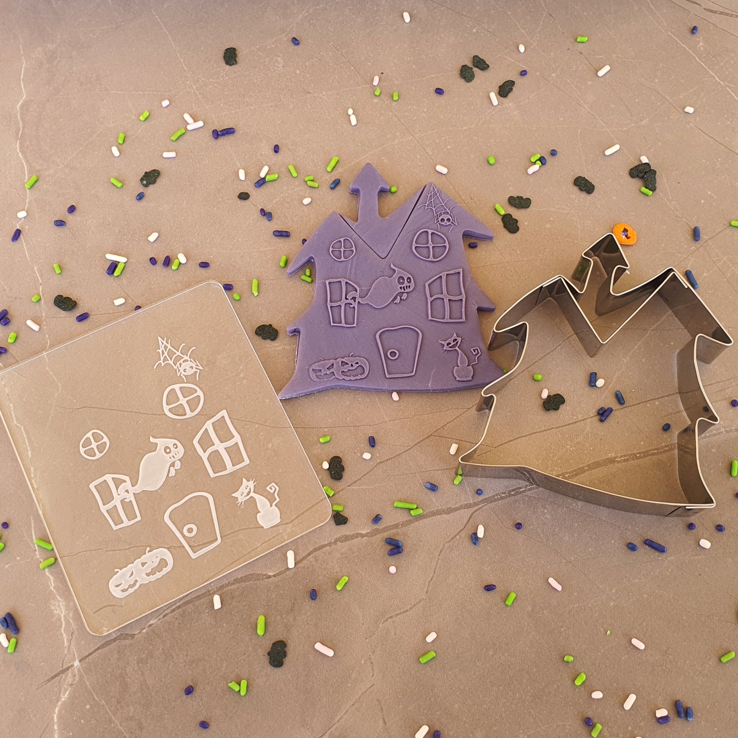 Haunted House Cookie Cutter & Debosser Set | Cookie Cutter Shop Australia